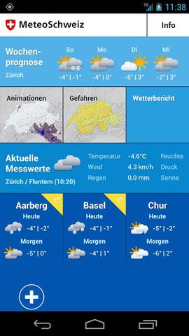 Meteo Schweiz lanciert Wetter-App